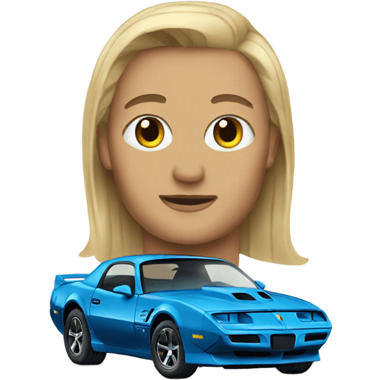 Blue trans am emoji