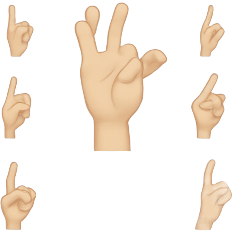 Hunger games hand sign emoji