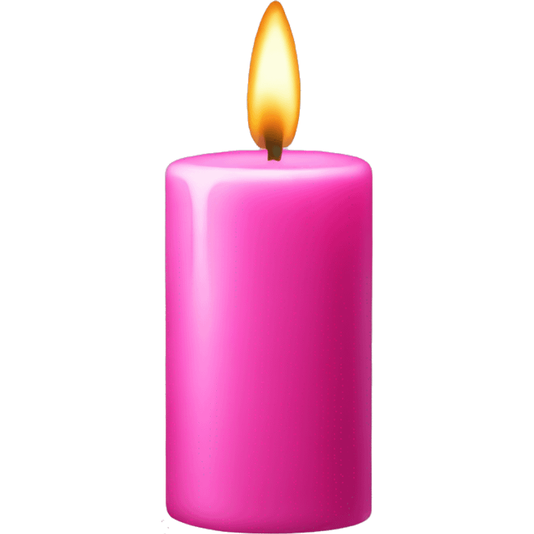 Pink candle  emoji