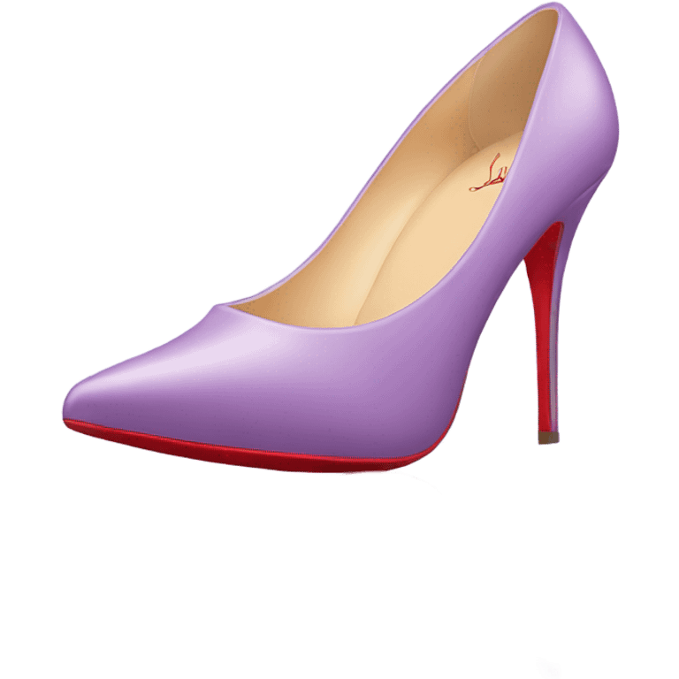 light purple louboutins shoes emoji