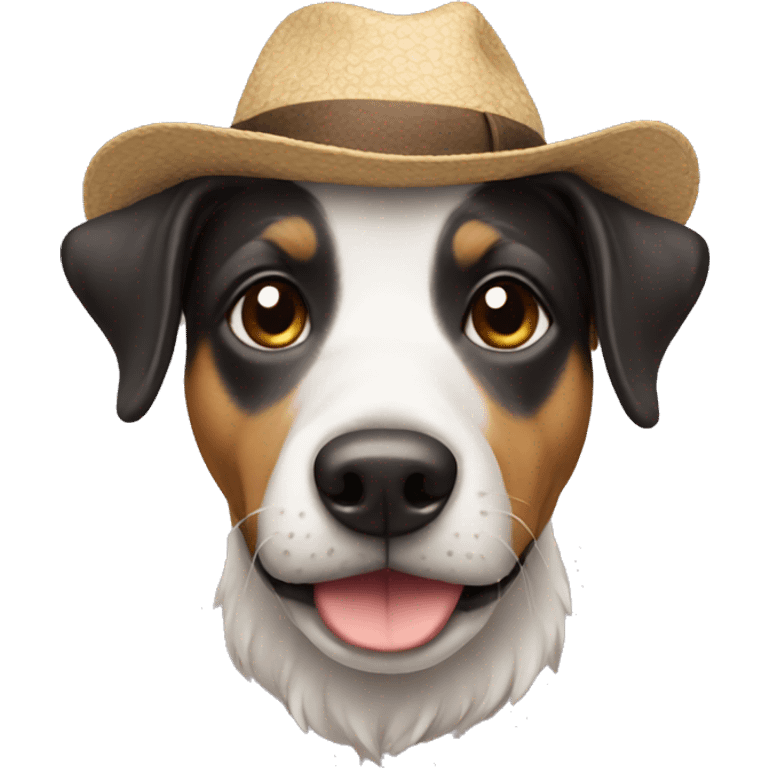 Dog with hat emoji