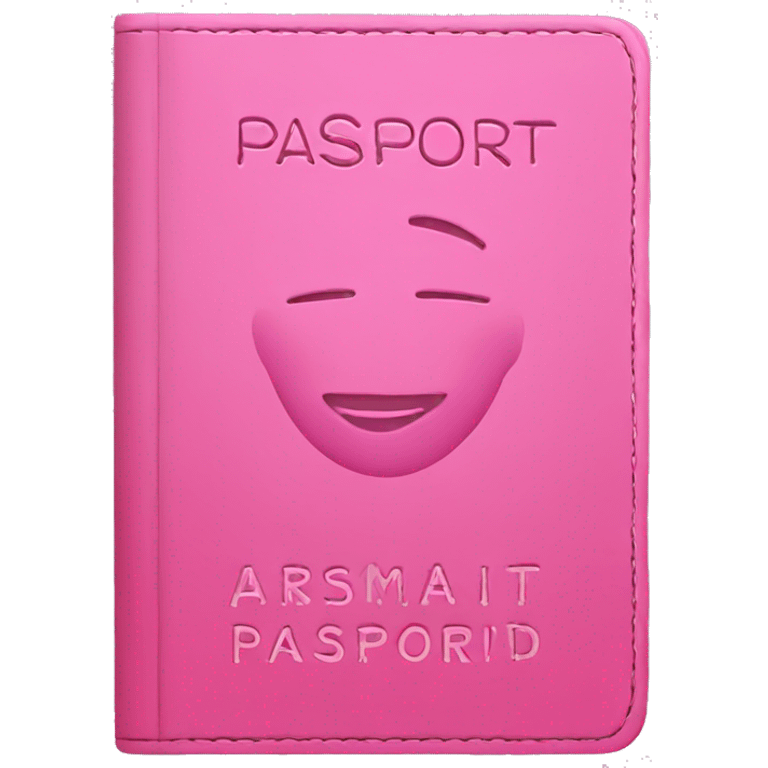 pink passport emoji