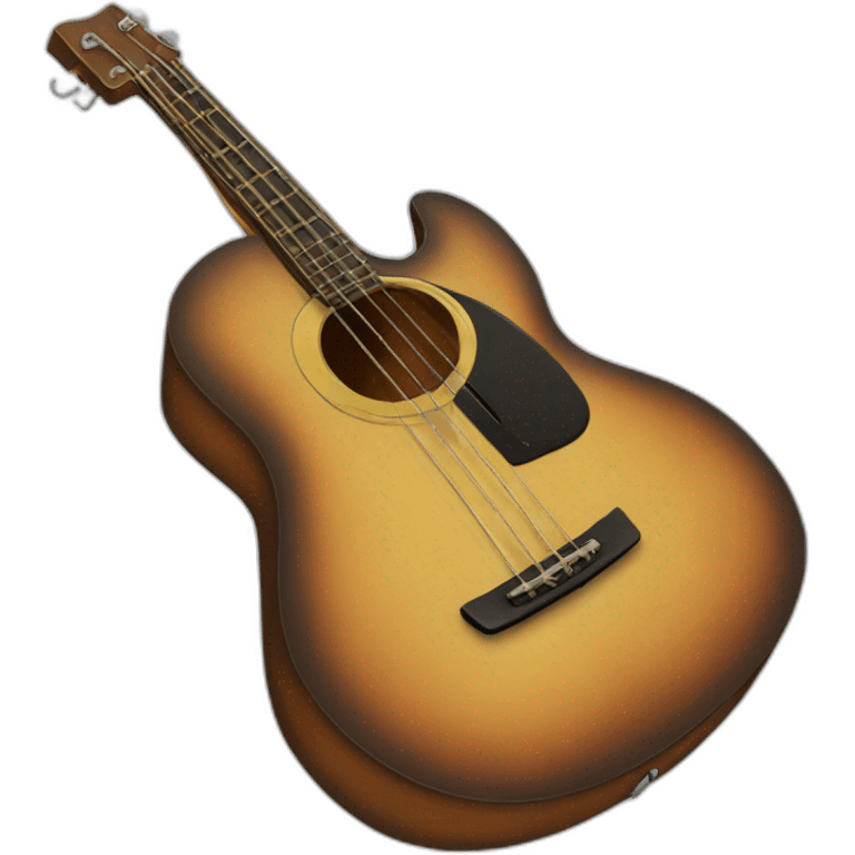 Acoustic bass emoji