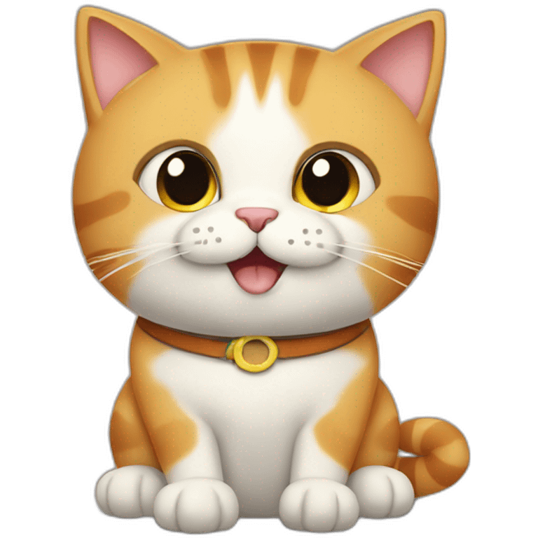 cat talking let's have lunch emoji