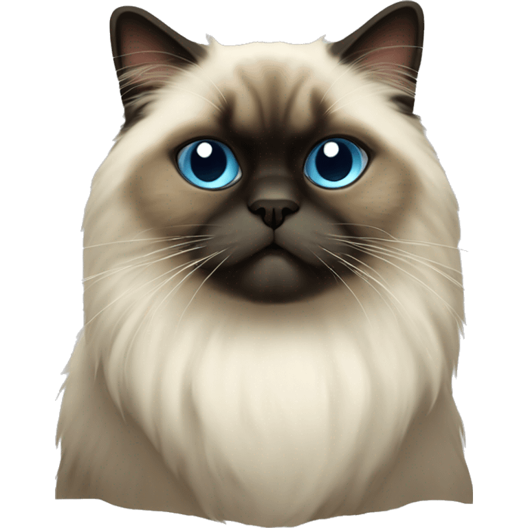 Himalayan cat without red heart emoji