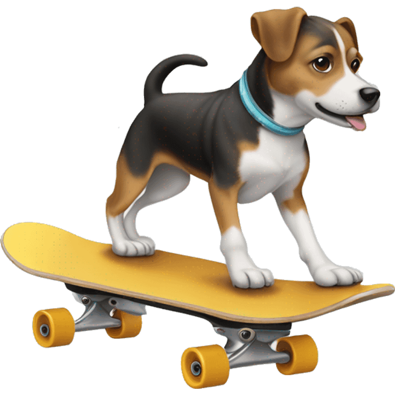 Chien sur un skate emoji