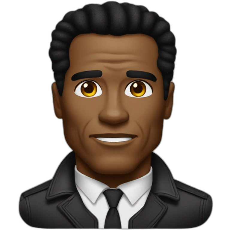 black Arnold schwarzenegger emoji