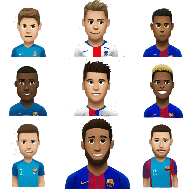 Neymar messi e Cristiano Ronaldo  emoji