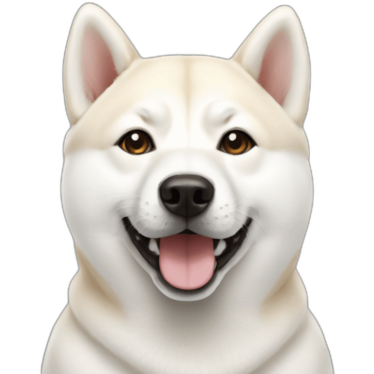 White Shiba emoji