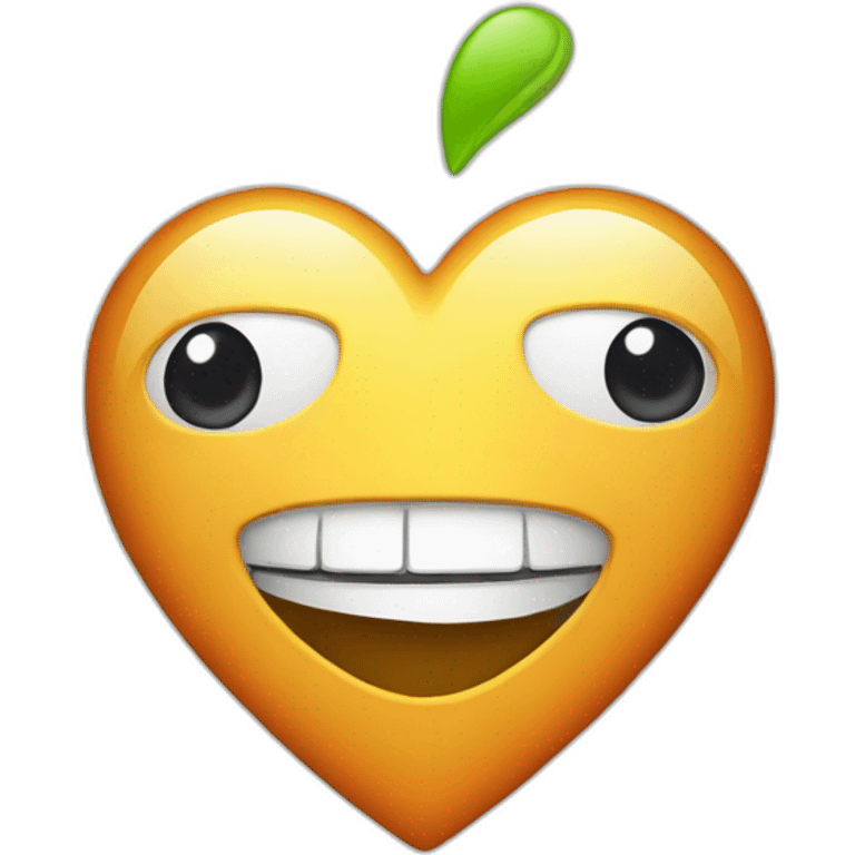 iPhone in love with android emoji