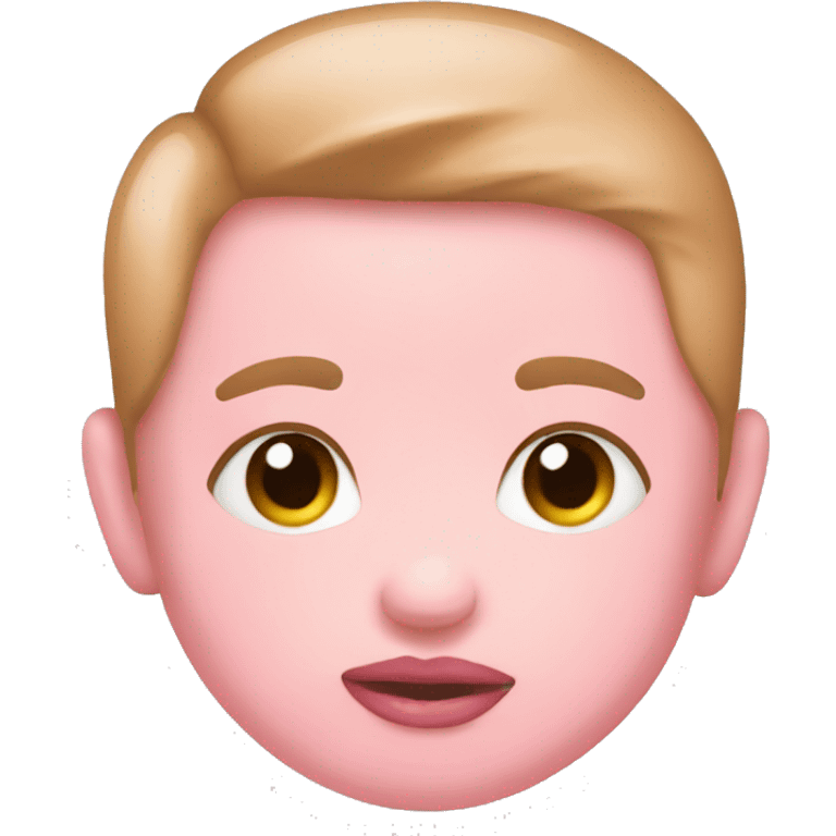 Baby pink kiss mark emoji