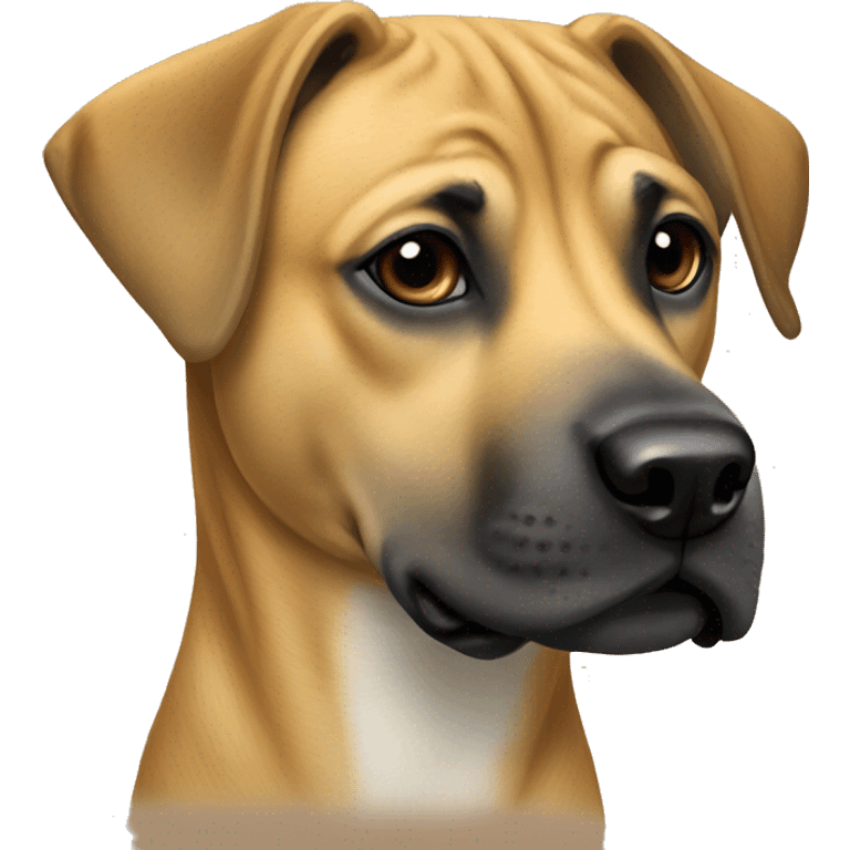 Black mouth cur dog breed emoji