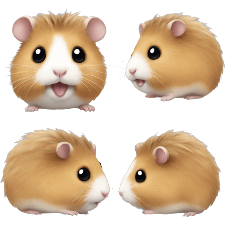 hamster with hair emoji