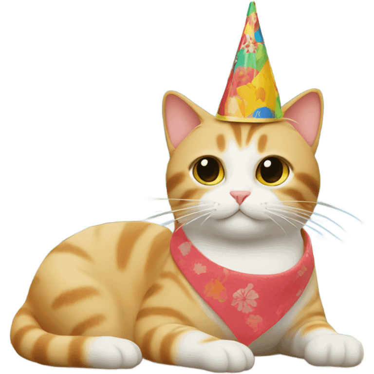 cat on birthday vacation in japan emoji