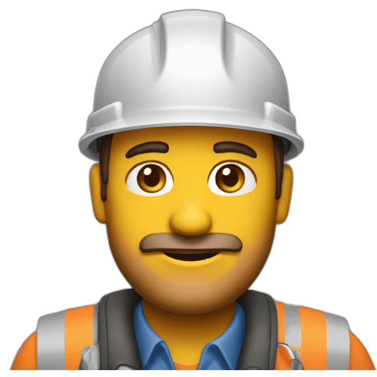 Hombre constructor emoji