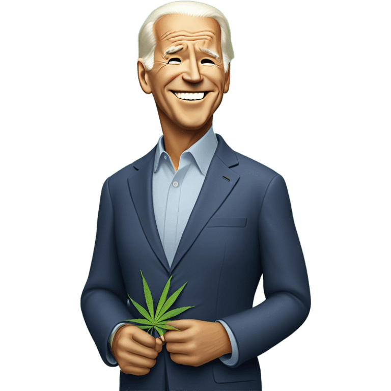 Joe Biden smoking weed emoji