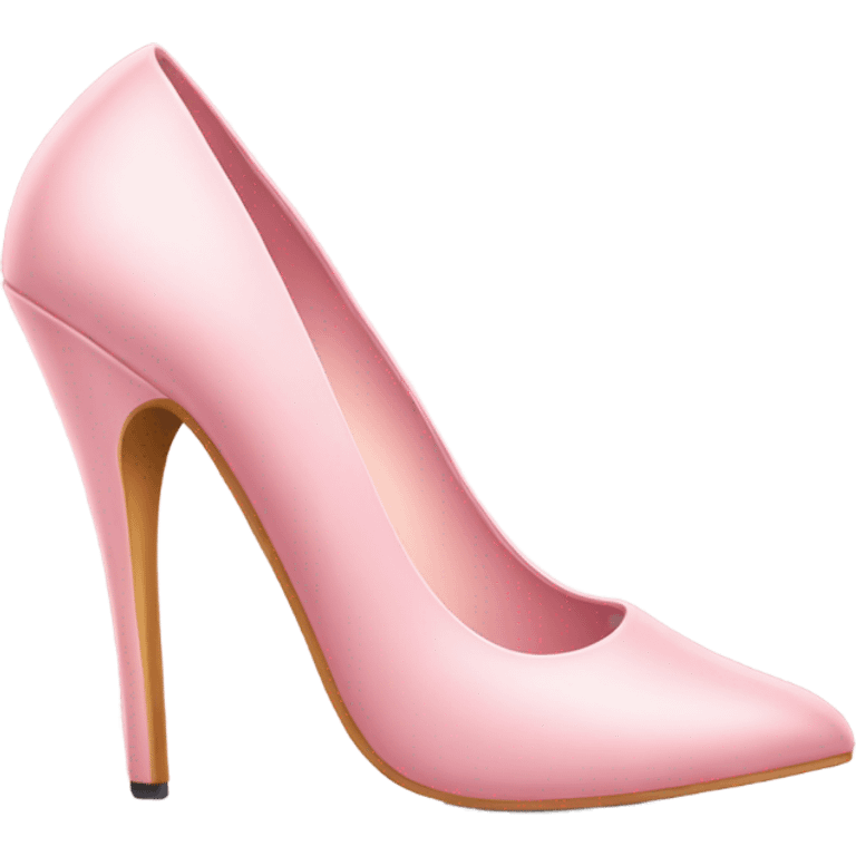 Light pink high heel emoji