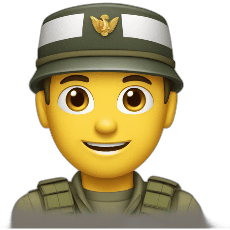 Military soldier frensh emoji