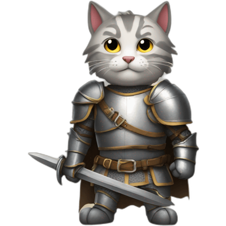 brave cat-knight emoji