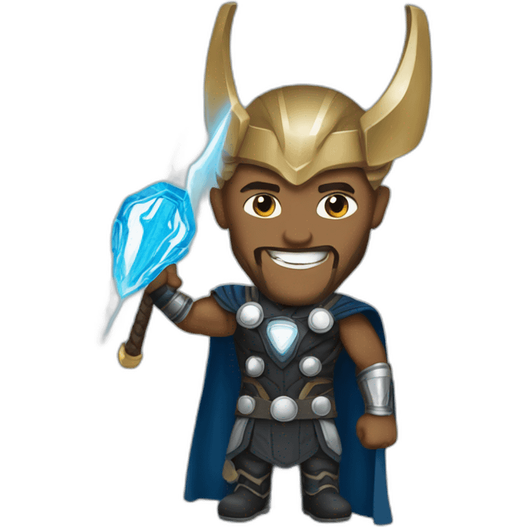 Obama wearing Thor outfit emoji