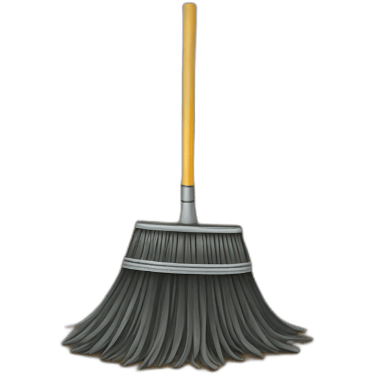 broom dirt emoji