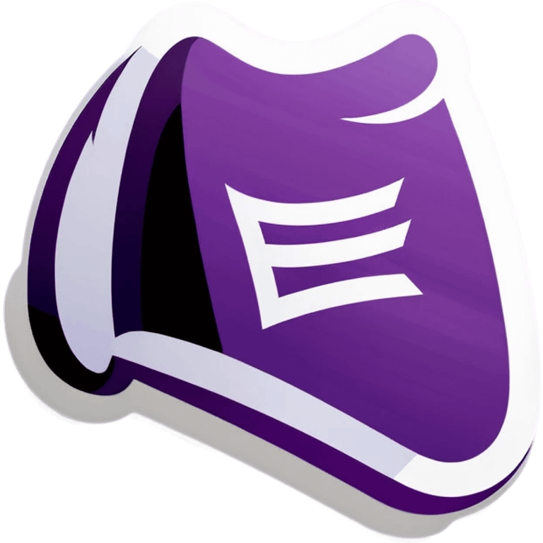 Purple English icon emoji