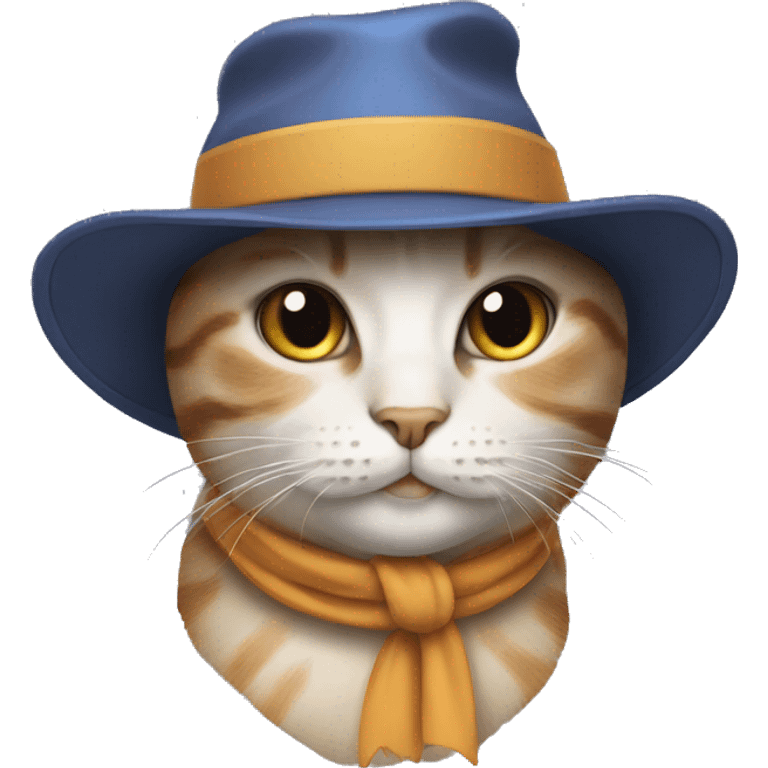 cat with a hat emoji