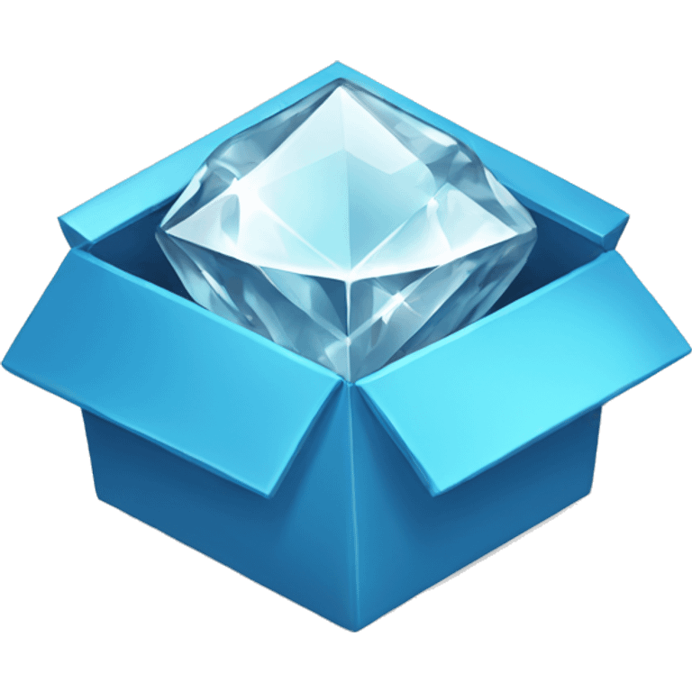  diamonds in box emoji