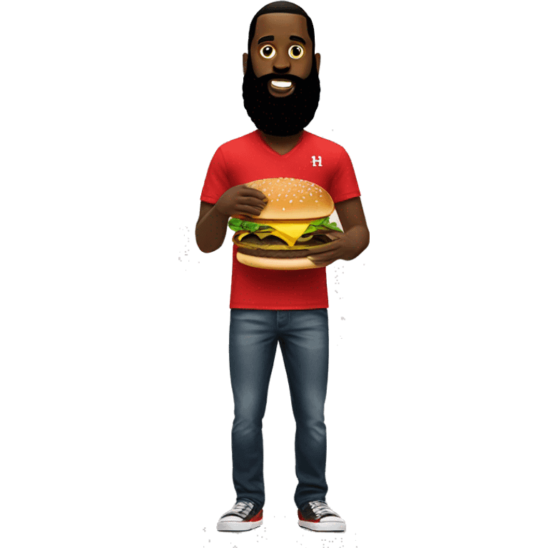 James harden mange un hamburger  emoji