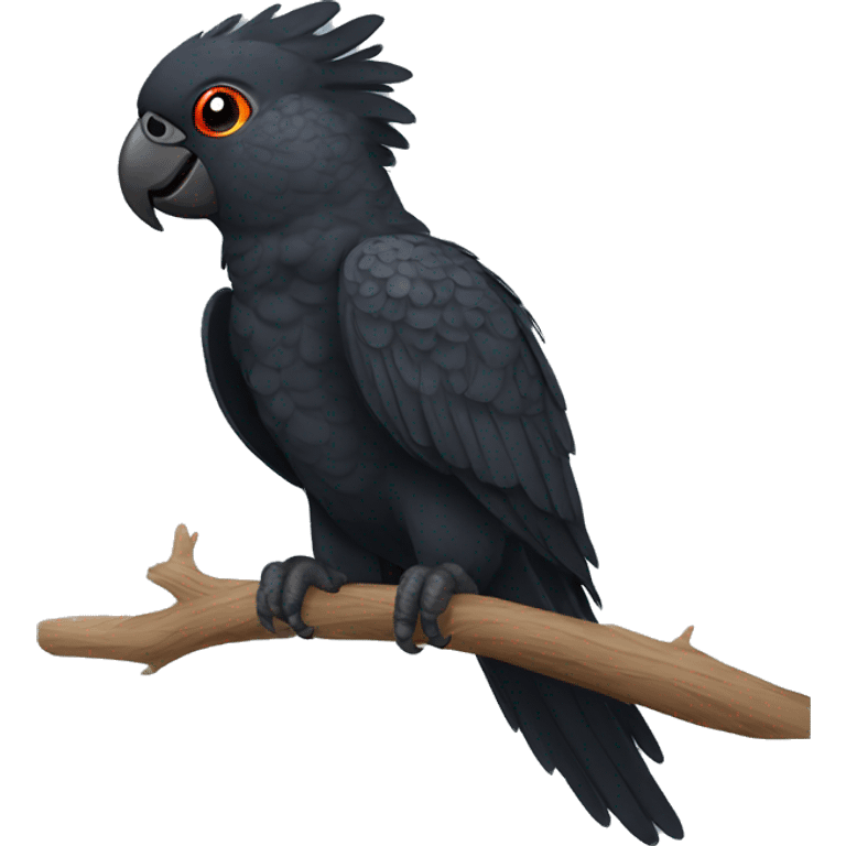 a red tailed black cockatoo emoji