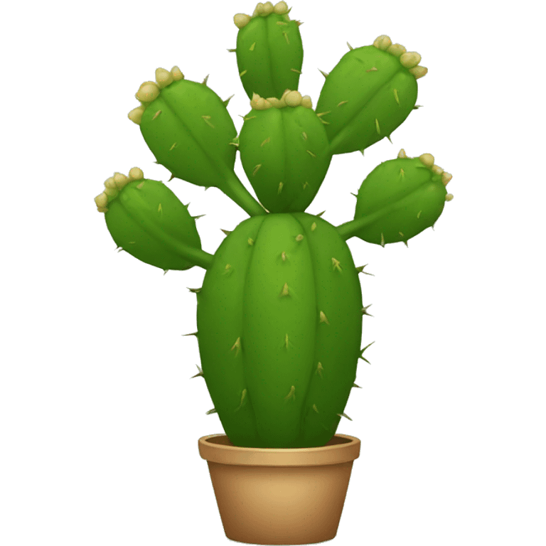 single round Nopal without pot emoji