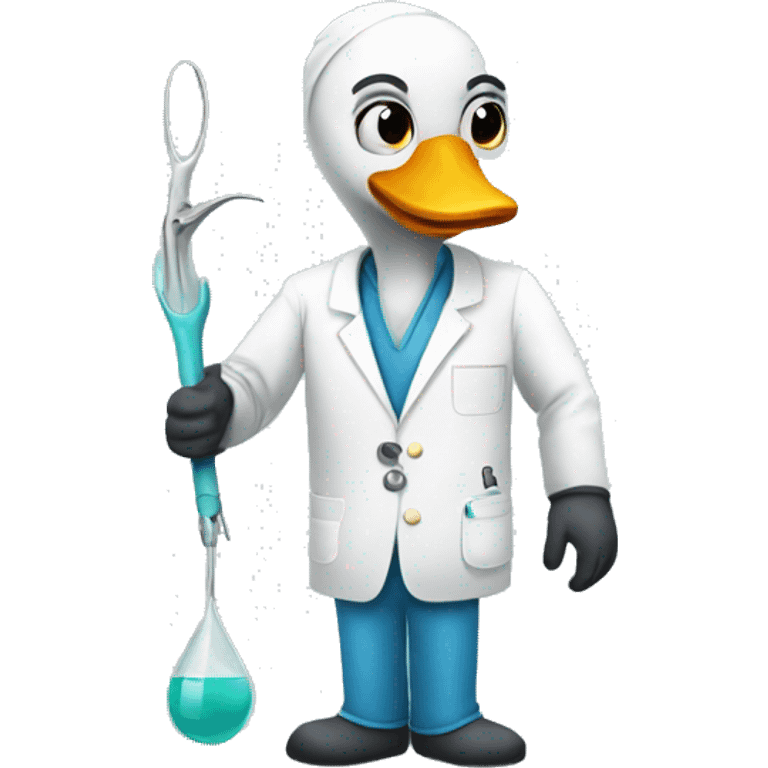 swan surgeon emoji