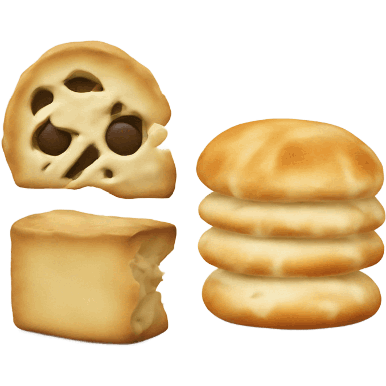 Dough and a rolling pinemoj emoji