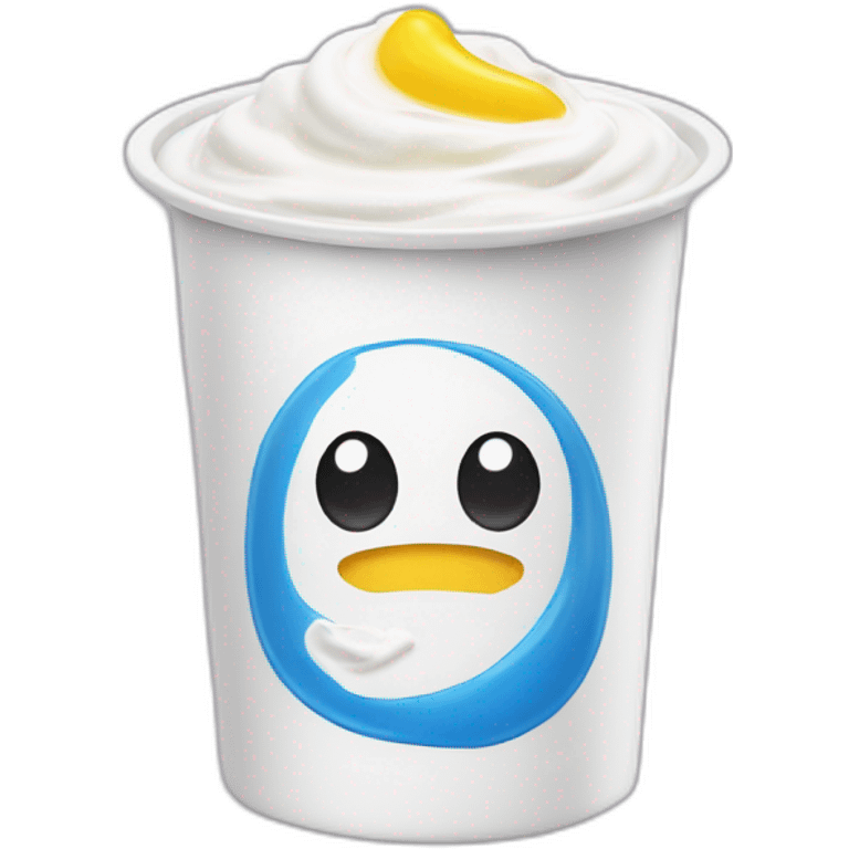 Yogurt with written on it sojasun emoji