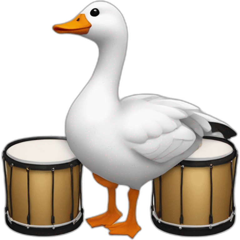 goose and drums emoji