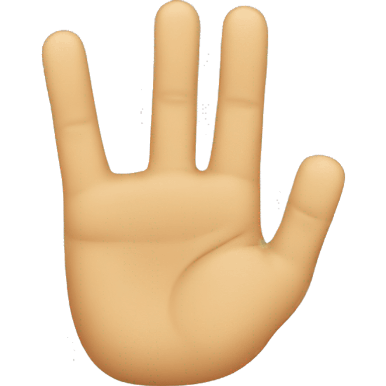 4 finger  up emoji