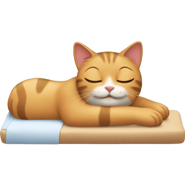 Cat getting a massage emoji