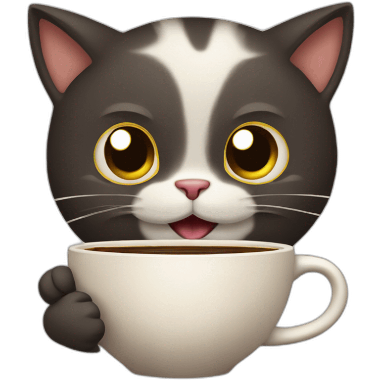 cat-with-cup-of-coffie emoji