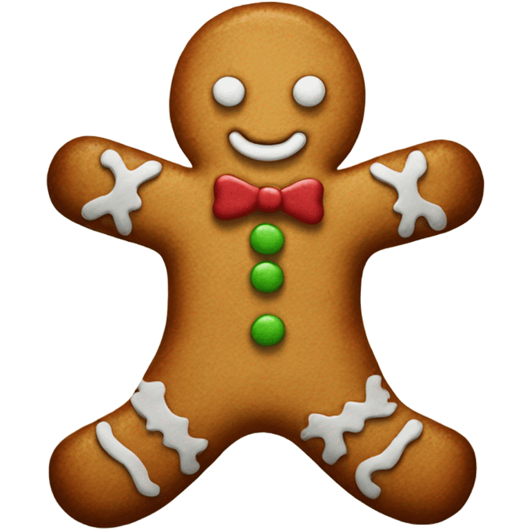 Gingerbread man drawing emoji