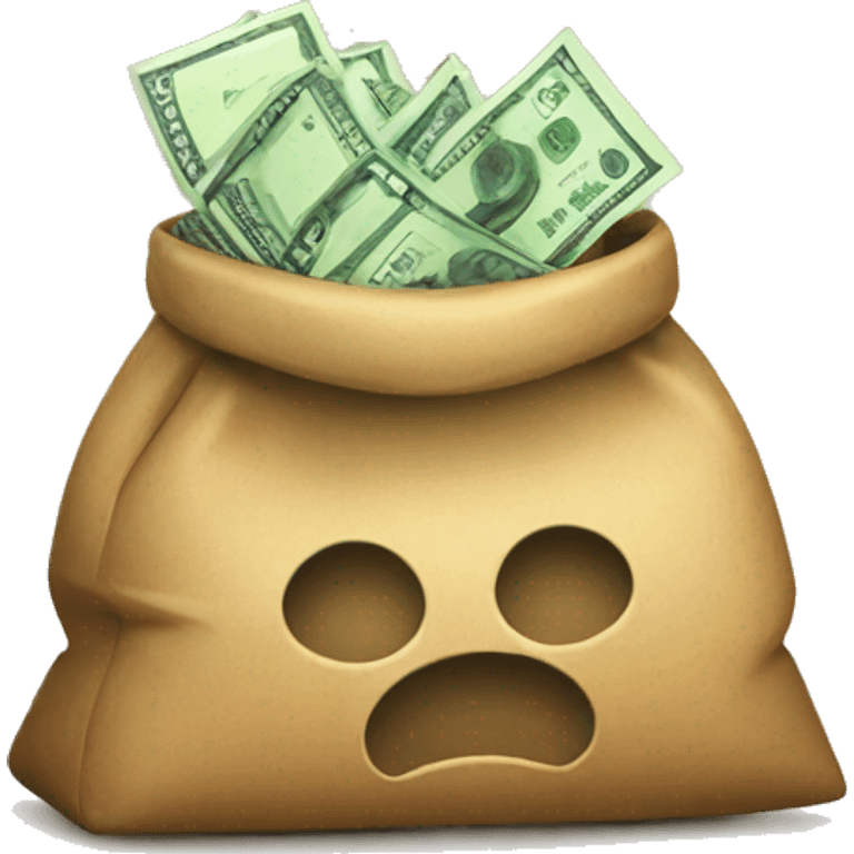 Money with bag emoji