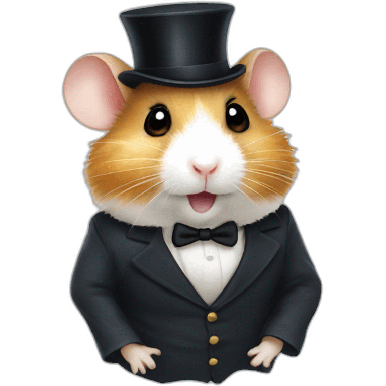 Hamster avec un monocle emoji