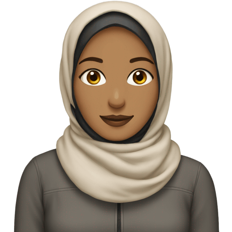 Hijabi in winter emoji