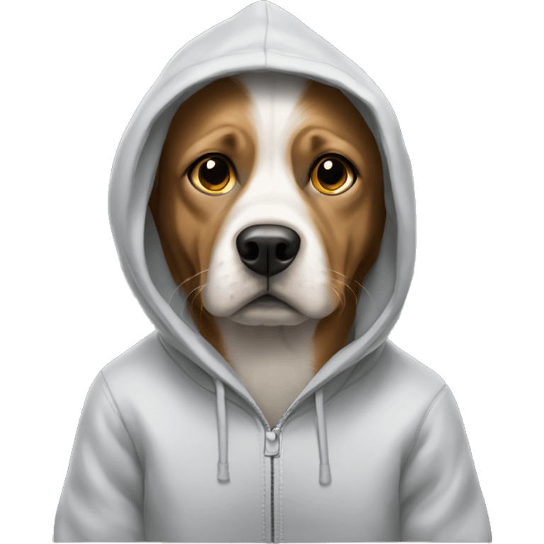 Dog with a hoodie  emoji