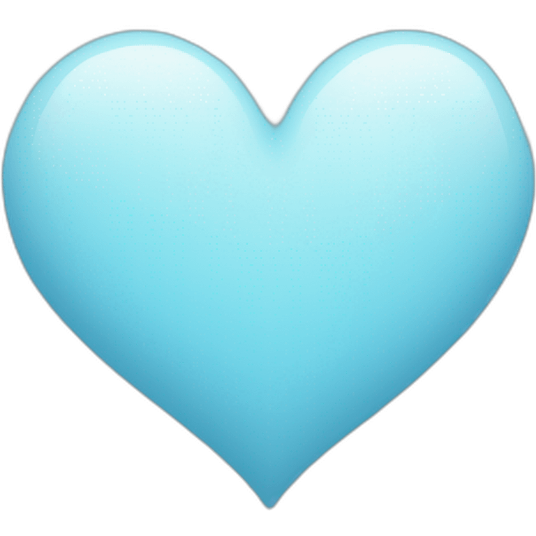 plain sky blue heart emoji