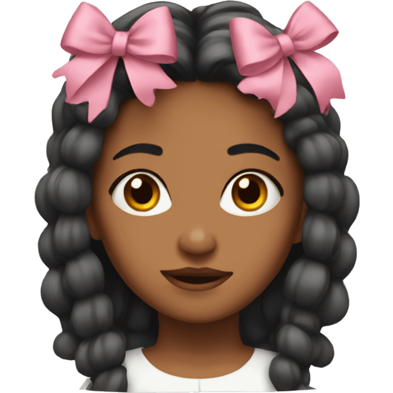 girl with bows in hair emoji