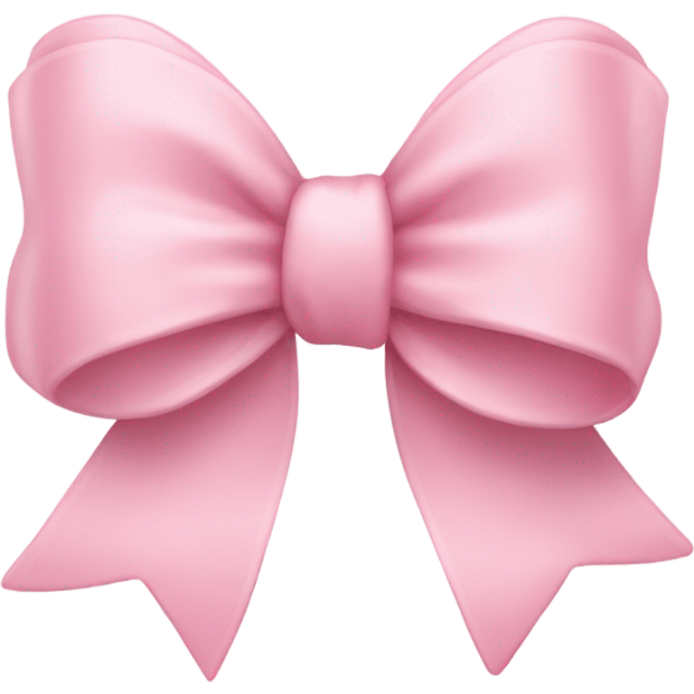 Cute light pink bow emoji