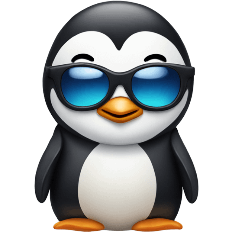 penguin with shades emoji