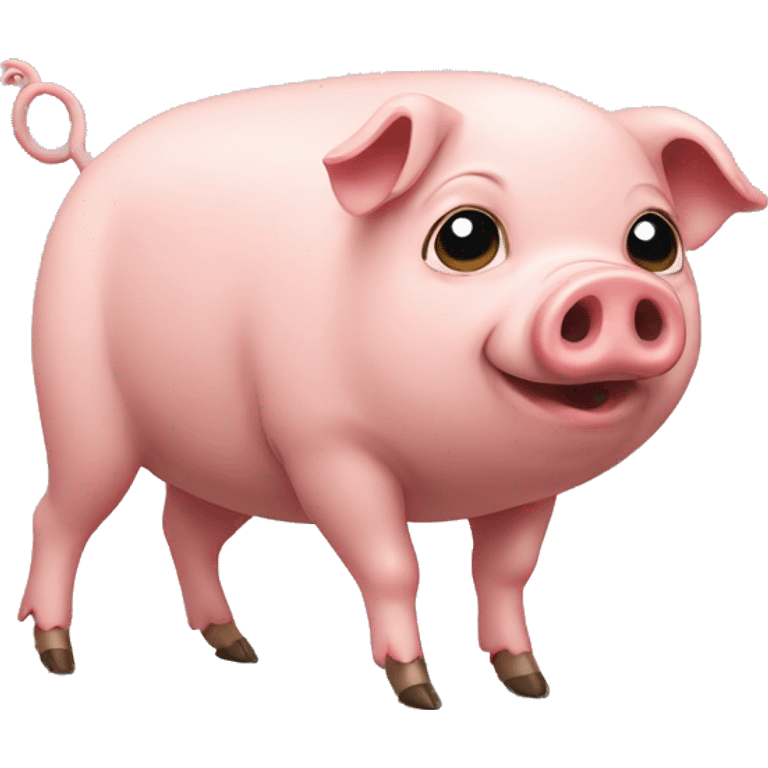 Pig with legs  emoji