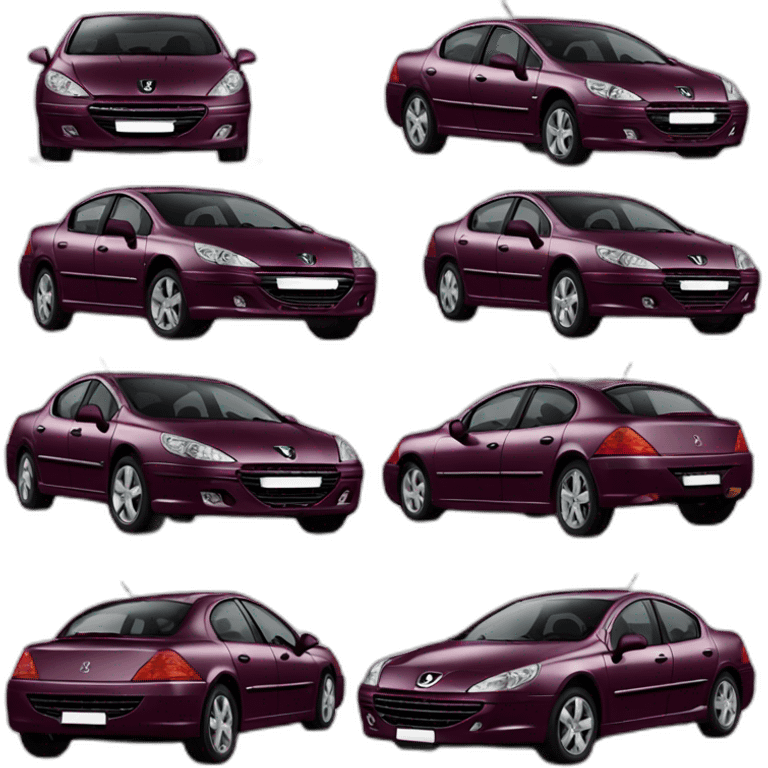 Peugeot 407 couleur bordeaux emoji