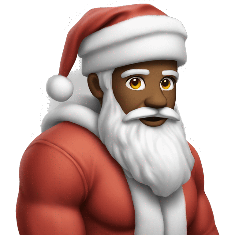 Jacked Santa emoji